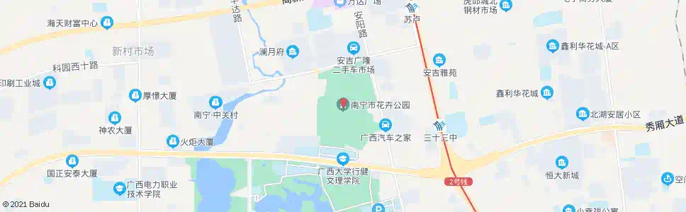 南宁南宁市花卉公园_公交站地图_南宁公交_妙搜公交查询2024