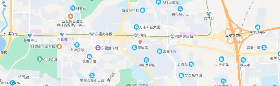 南宁翡翠园北门_公交站地图_南宁公交_妙搜公交查询2024