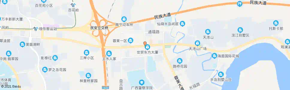 南宁仙葫西区路口_公交站地图_南宁公交_妙搜公交查询2024