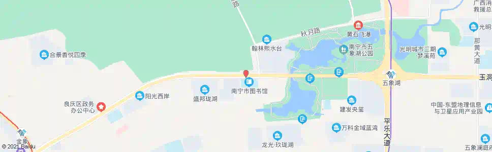 南宁玉象玉洞路口_公交站地图_南宁公交_妙搜公交查询2024