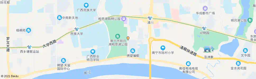 南宁相思湖农贸市场_公交站地图_南宁公交_妙搜公交查询2024