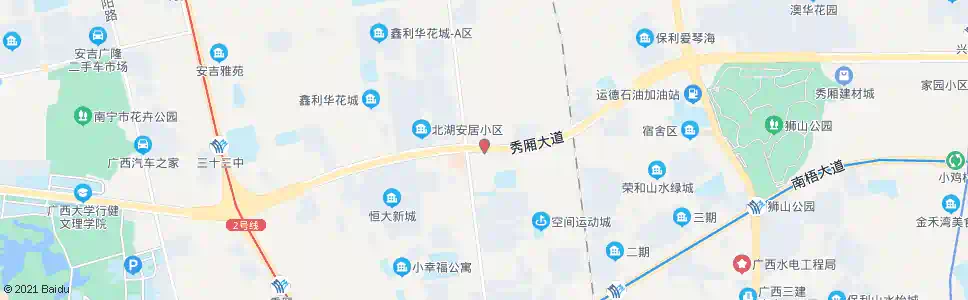 南宁秀厢北湖路口_公交站地图_南宁公交_妙搜公交查询2024