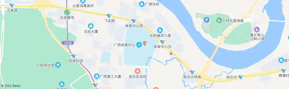 南宁广西体育中心C区_公交站地图_南宁公交_妙搜公交查询2024