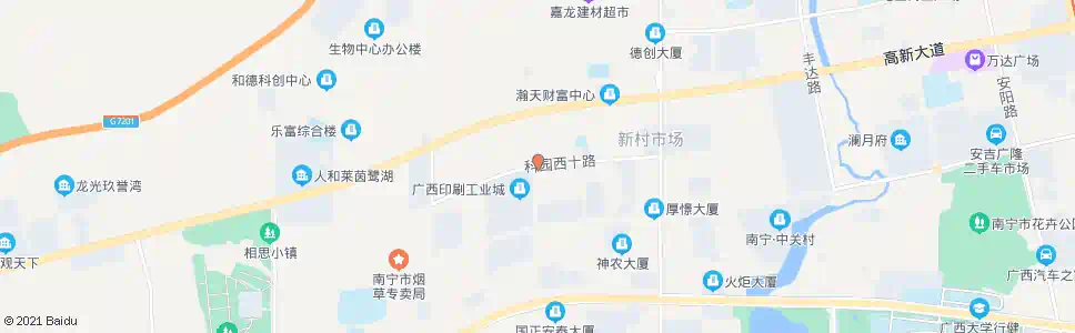 南宁西十高三路口_公交站地图_南宁公交_妙搜公交查询2024