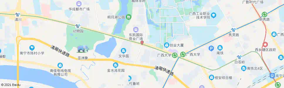 南宁鲁班路南_公交站地图_南宁公交_妙搜公交查询2024