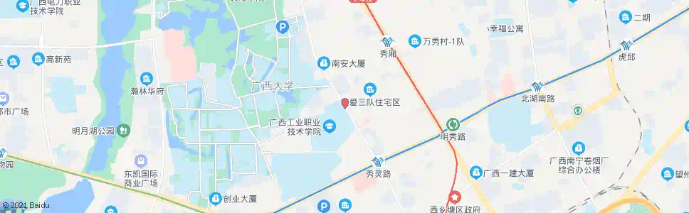 南宁广西工业学院_公交站地图_南宁公交_妙搜公交查询2024