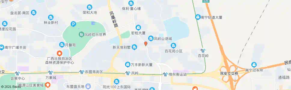 南宁枫林百花岭路口_公交站地图_南宁公交_妙搜公交查询2024