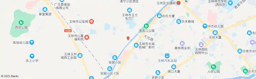 玉林城西开发区_公交站地图_玉林公交_妙搜公交查询2024