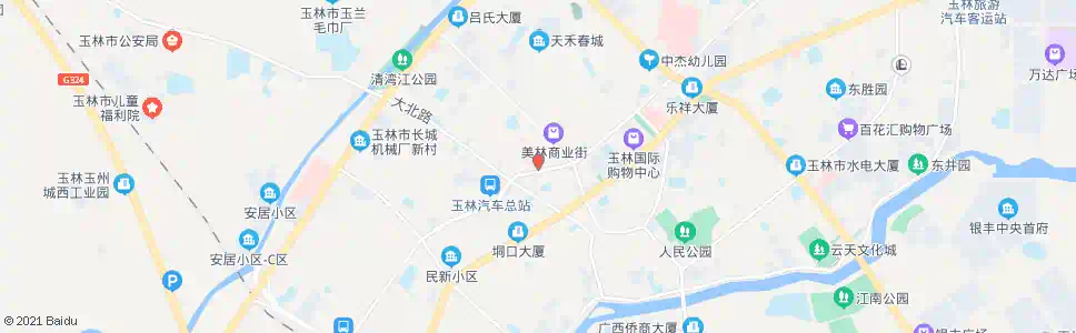 玉林二医院门诊_公交站地图_玉林公交_妙搜公交查询2024