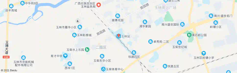 玉林下坜头_公交站地图_玉林公交_妙搜公交查询2024