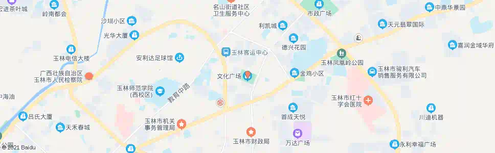 玉林文化广场_公交站地图_玉林公交_妙搜公交查询2024