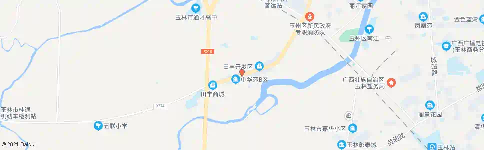 玉林明华苑_公交站地图_玉林公交_妙搜公交查询2024