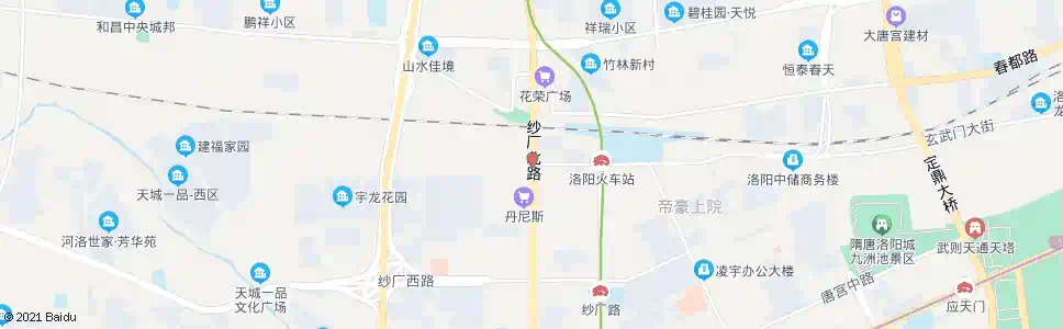 洛阳纱厂北路道南路口_公交站地图_洛阳公交_妙搜公交查询2024