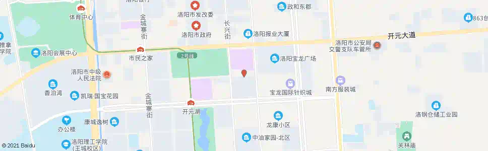 洛阳展览路长兴街口东_公交站地图_洛阳公交_妙搜公交查询2024