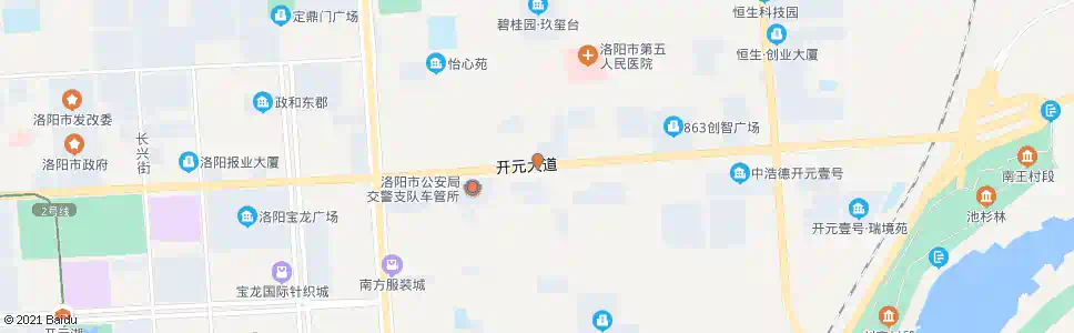 洛阳开元大道忠义路口_公交站地图_洛阳公交_妙搜公交查询2024