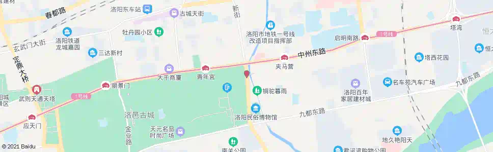 洛阳新街中州东路口南_公交站地图_洛阳公交_妙搜公交查询2024