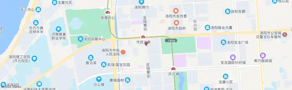 洛阳金城寨街开元大道口南_公交站地图_洛阳公交_妙搜公交查询2024