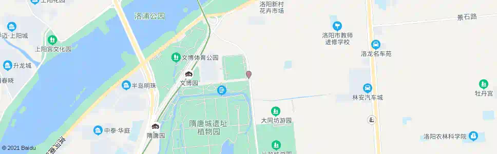 洛阳聂泰路隋唐园北路口南_公交站地图_洛阳公交_妙搜公交查询2024