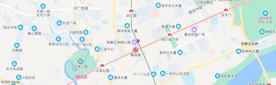 洛阳解放路中州中路口_公交站地图_洛阳公交_妙搜公交查询2024