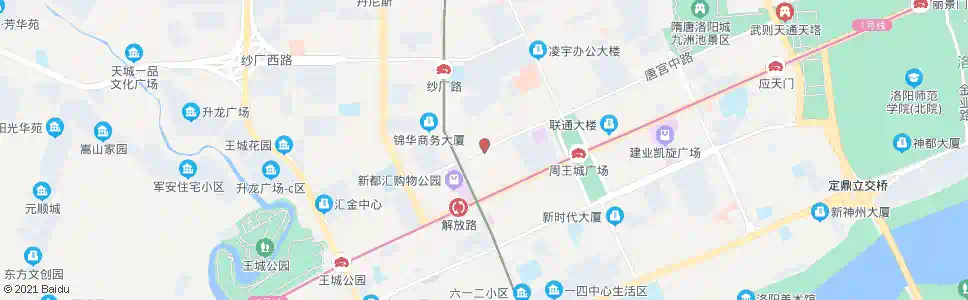 洛阳唐宫西路解放路口_公交站地图_洛阳公交_妙搜公交查询2024