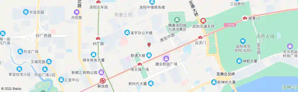 洛阳唐宫中路影院街口_公交站地图_洛阳公交_妙搜公交查询2024