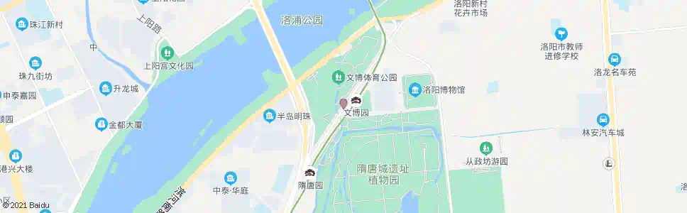 洛阳隋唐园北路西口_公交站地图_洛阳公交_妙搜公交查询2024