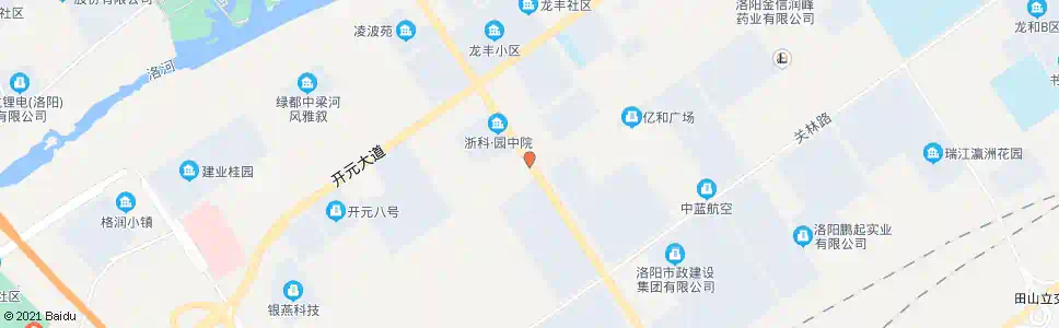 洛阳龙鳞路牡丹大道口南_公交站地图_洛阳公交_妙搜公交查询2024