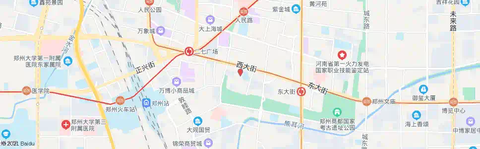 郑州西大街办事处_公交站地图_郑州公交_妙搜公交查询2024