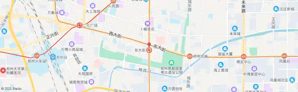 郑州紫荆山路东大街_公交站地图_郑州公交_妙搜公交查询2024