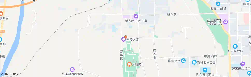 郑州宋陵大厦(公园北门)_公交站地图_郑州公交_妙搜公交查询2024