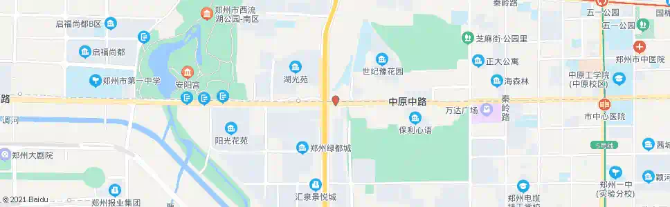 郑州中原路西三环(市财政学校)_公交站地图_郑州公交_妙搜公交查询2024