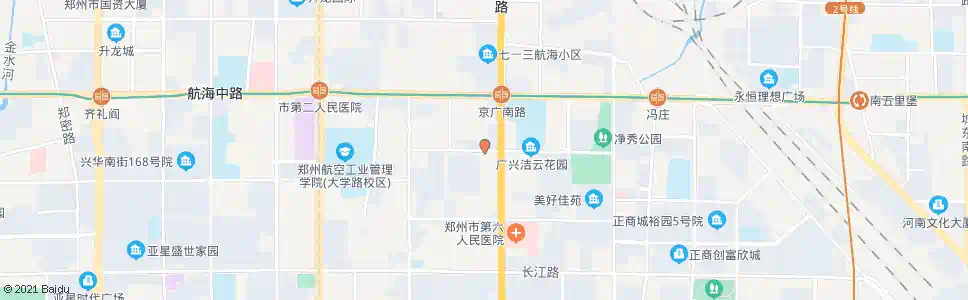 郑州华中路京广路西_公交站地图_郑州公交_妙搜公交查询2024