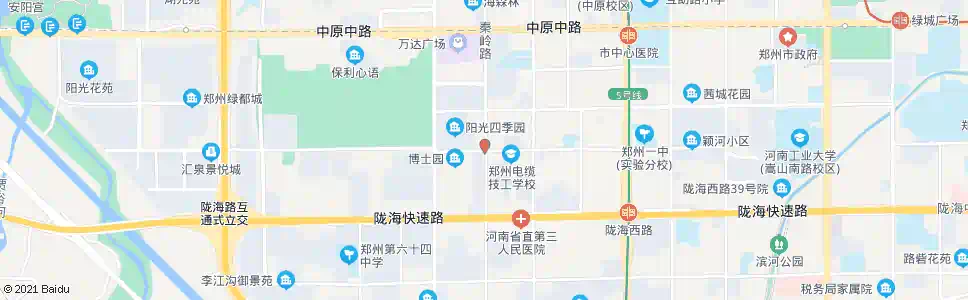 郑州颍河路秦岭路_公交站地图_郑州公交_妙搜公交查询2024