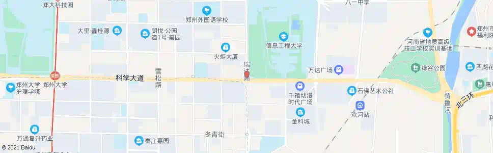 郑州瑞达路科学大道站_公交站地图_郑州公交_妙搜公交查询2024