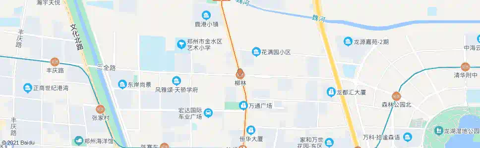 郑州三全路花园路站_公交站地图_郑州公交_妙搜公交查询2024