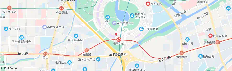 郑州会展中心内环地铁c口_公交站地图_郑州公交_妙搜公交查询2024