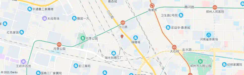 郑州二环支路沙口路_公交站地图_郑州公交_妙搜公交查询2024