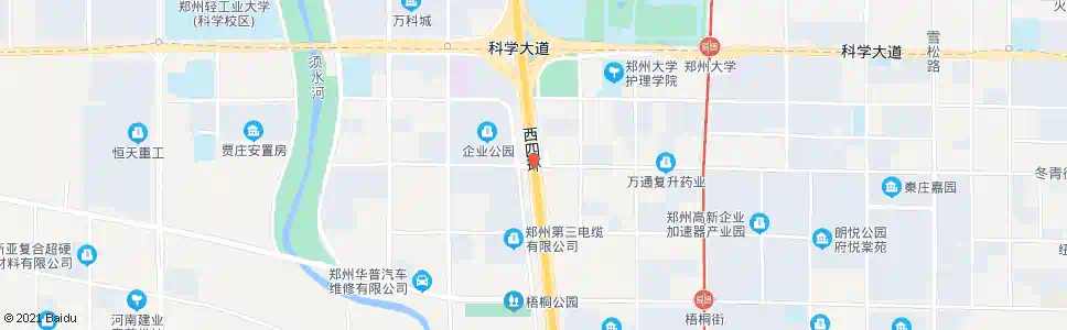 郑州冬青街西四环_公交站地图_郑州公交_妙搜公交查询2024