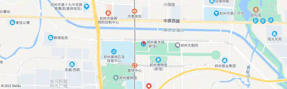 郑州郑州美术馆_公交站地图_郑州公交_妙搜公交查询2024