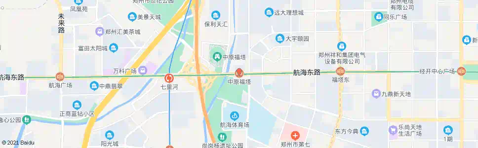 郑州航海体育场_公交站地图_郑州公交_妙搜公交查询2024