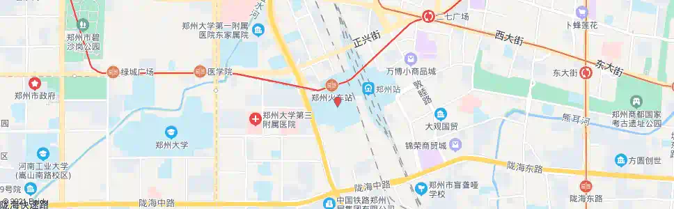 郑州西广场_公交站地图_郑州公交_妙搜公交查询2024