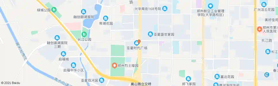 郑州嵩山路长江路_公交站地图_郑州公交_妙搜公交查询2024