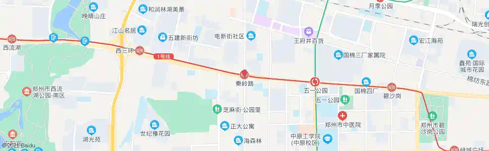 郑州冉屯路秦岭路_公交站地图_郑州公交_妙搜公交查询2024