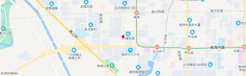 郑州沁河路航淮二街_公交站地图_郑州公交_妙搜公交查询2024