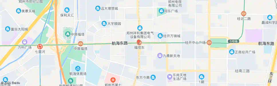 郑州经开第三大街航海路站(惠安手外医院)_公交站地图_郑州公交_妙搜公交查询2024