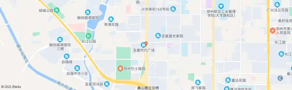 郑州长江路嵩山路_公交站地图_郑州公交_妙搜公交查询2024