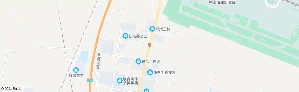 郑州豫港大道空港二路_公交站地图_郑州公交_妙搜公交查询2024