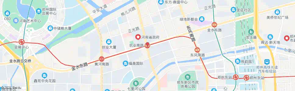 郑州农业路_公交站地图_郑州公交_妙搜公交查询2024