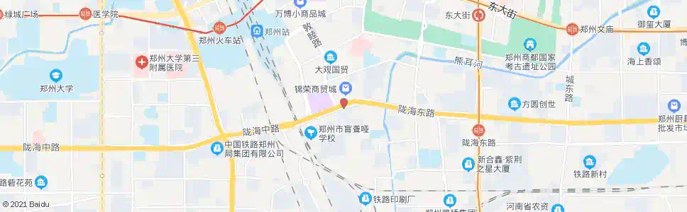 郑州陇海路布厂街_公交站地图_郑州公交_妙搜公交查询2024