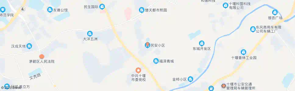 十堰民安新村_公交站地图_十堰公交_妙搜公交查询2024